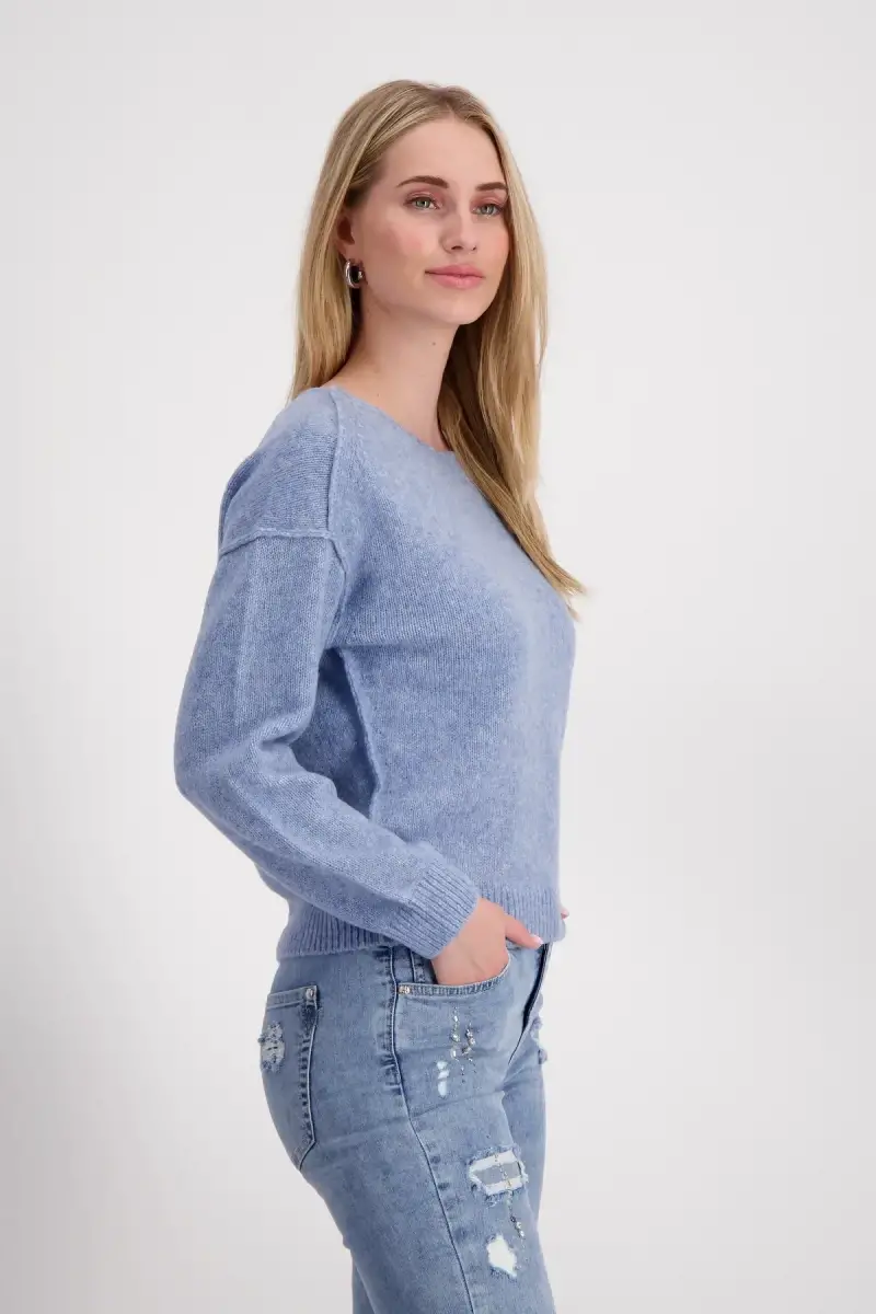 Monari Strickpullover mit Außennähten Im Verkauf