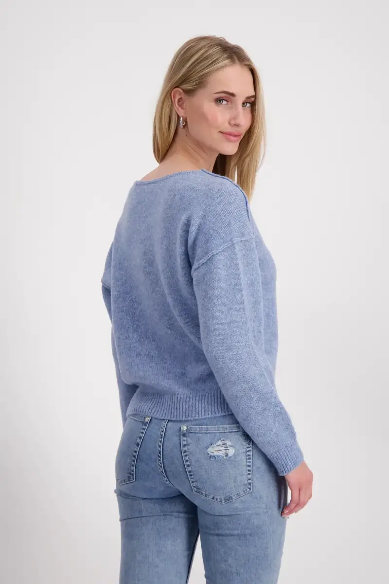 Monari Strickpullover mit Außennähten Im Verkauf