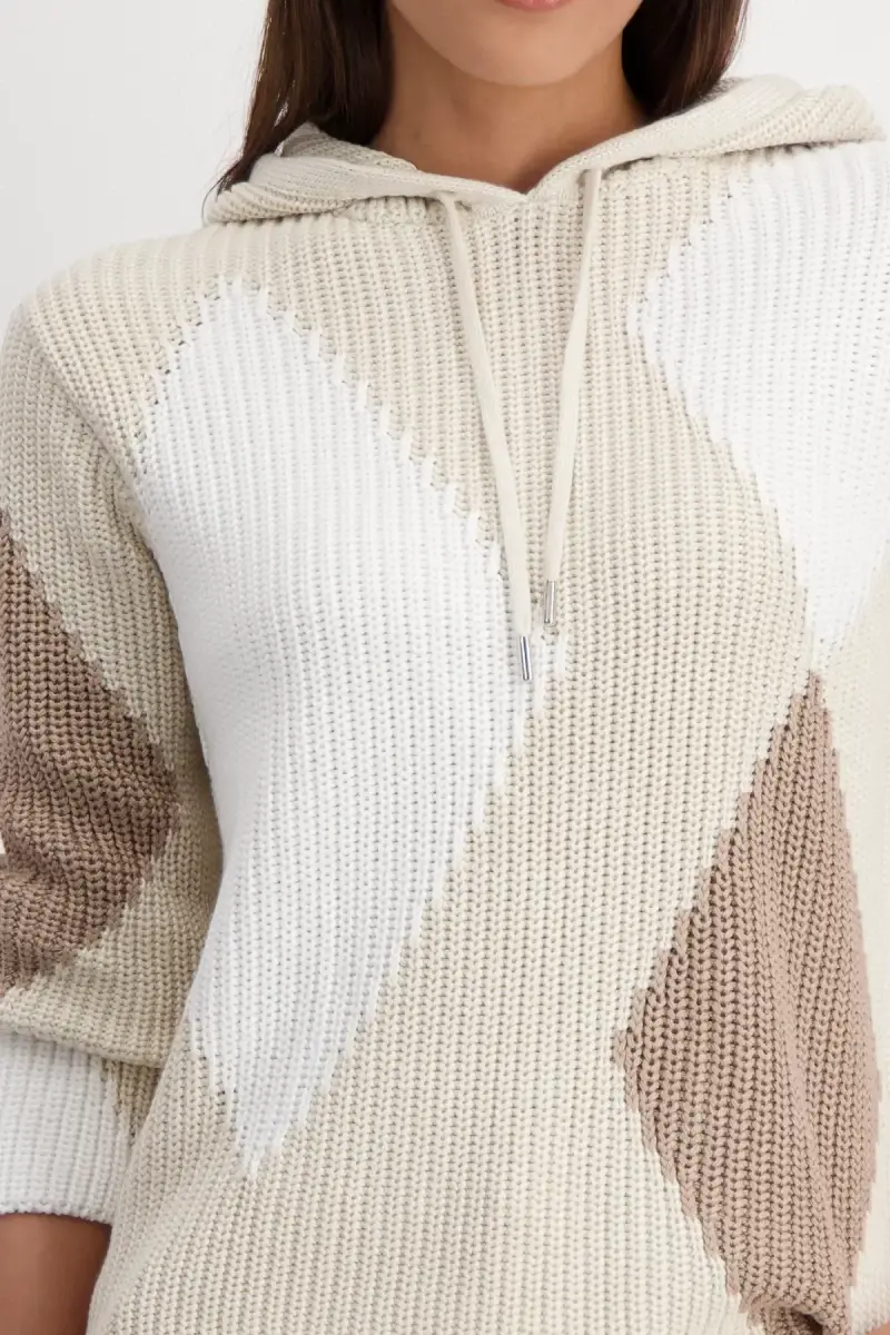 Monari Kapuzenpullover mit Rauten zollfrei