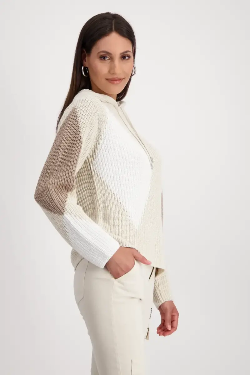 Monari Kapuzenpullover mit Rauten zollfrei