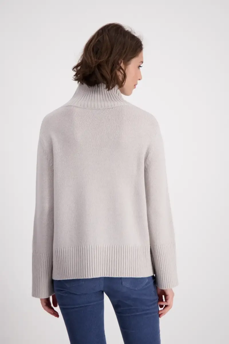 Monari Strickpullover mit Schrift Auslauf