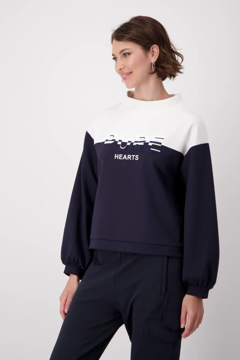 Monari Pure Colorblock Sweatshirt Fabrikverkauf