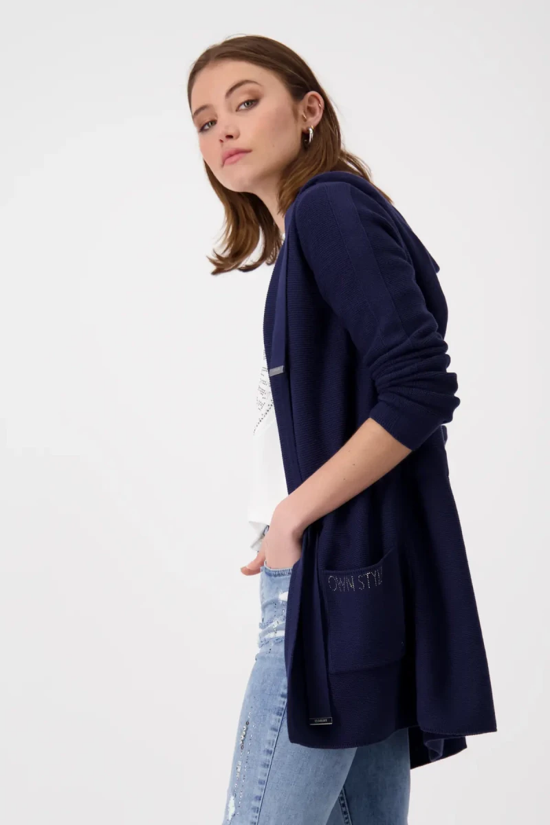 Monari Strickjacke mit Taillenband Fabrikpreis