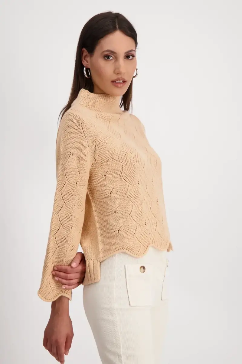 Monari Pullover mit Zopfmuster Sonderangebot