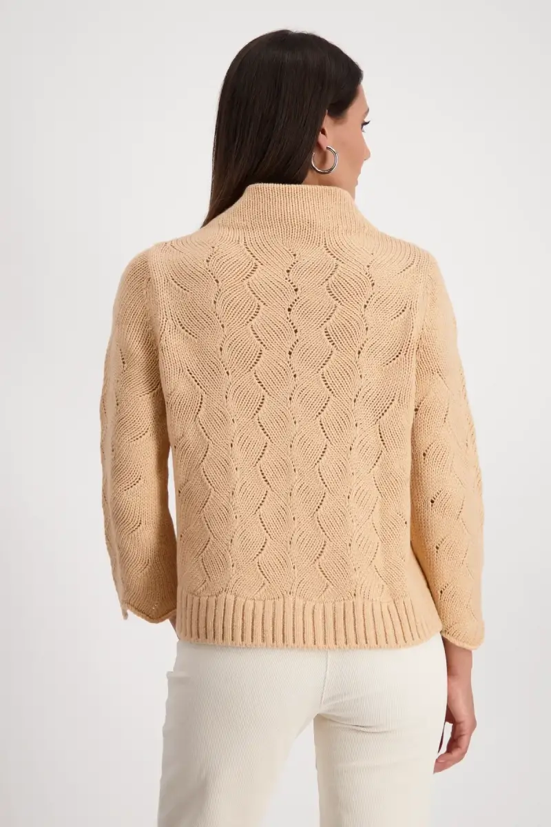 Monari Pullover mit Zopfmuster Sonderangebot