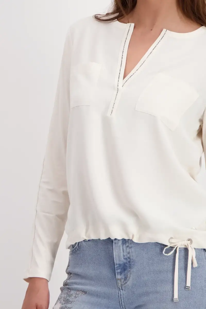 Monari Blusenshirt mit Strasssteine Rabatt