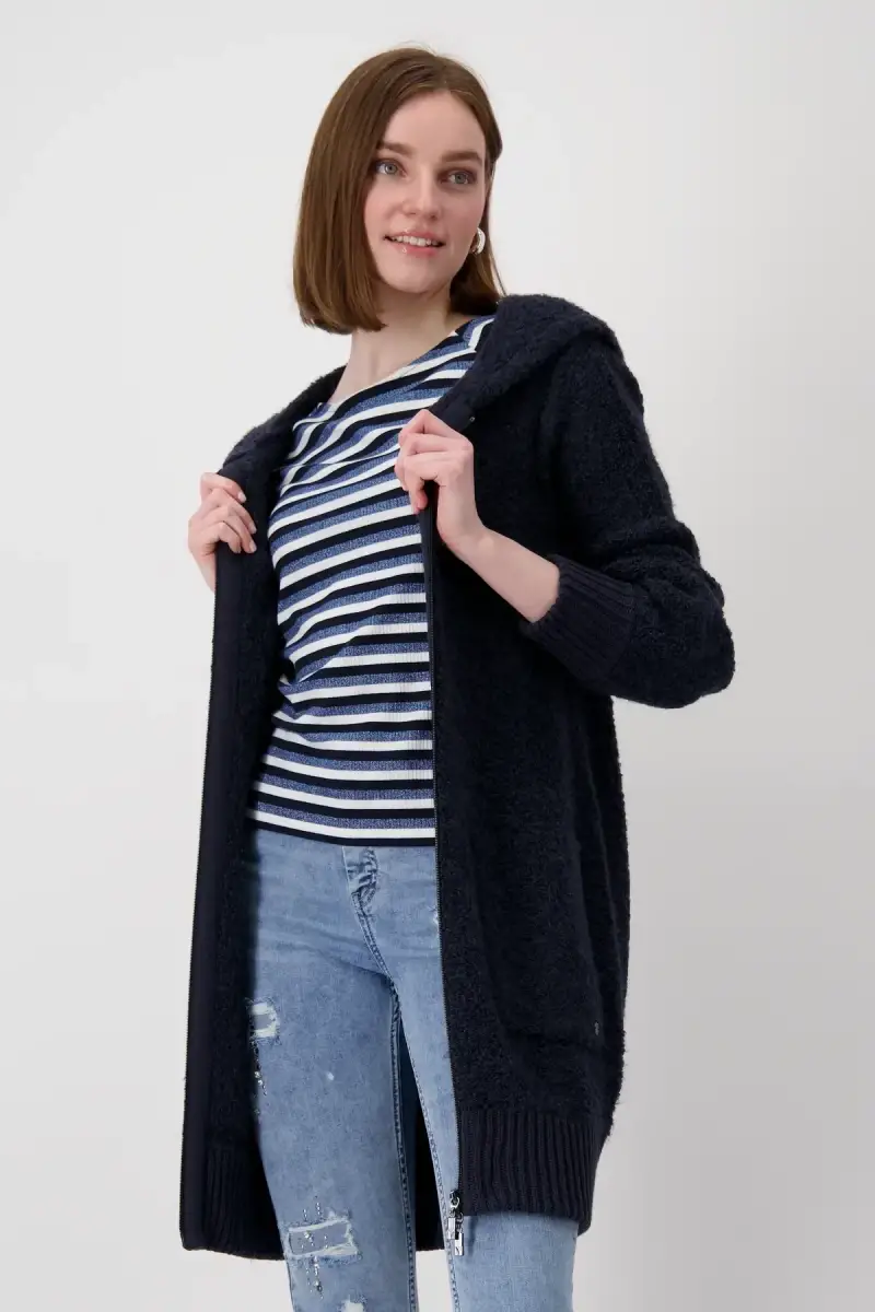 Monari Boucle Jacke mit Kapuze Flash Sale