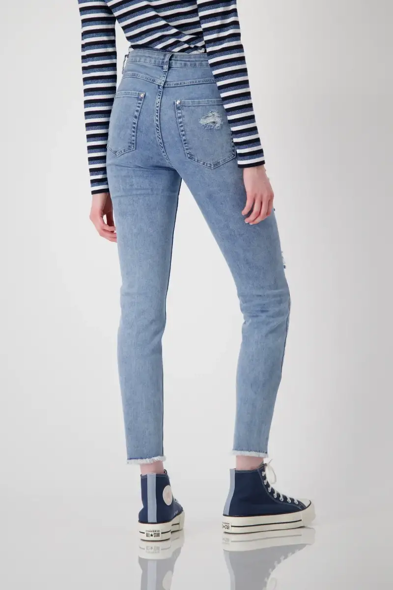 Monari Jeans mit Rissen und Schmuck Online Shopping