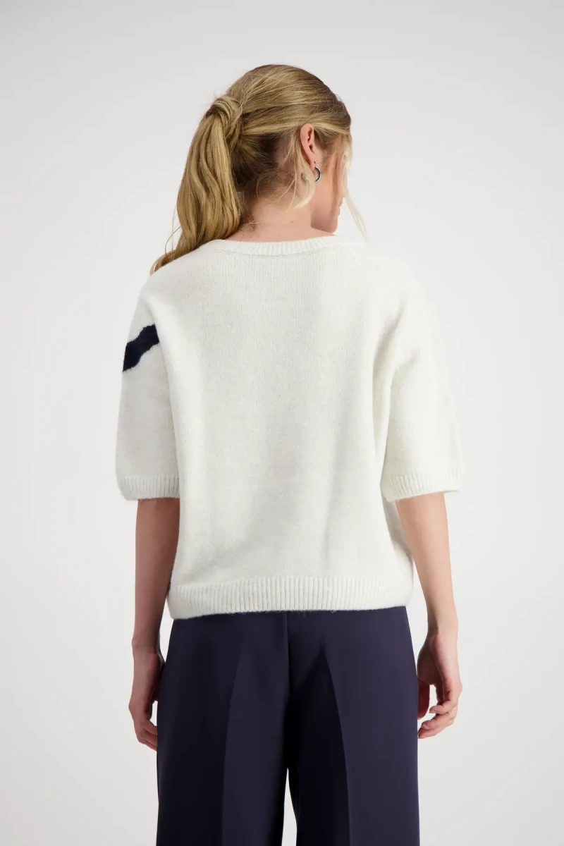 Monari Strickpullover mit Intarsienmuster Preisnachlass