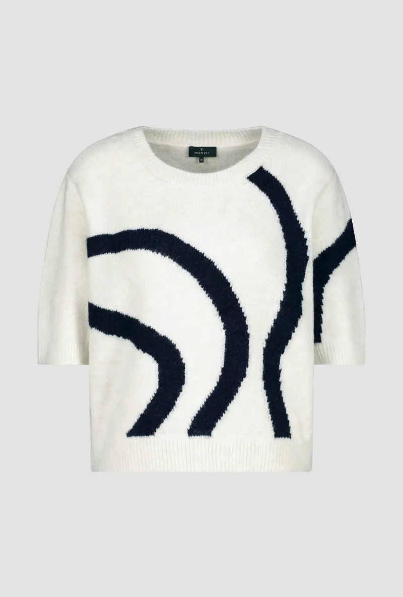 Monari Strickpullover mit Intarsienmuster Preisnachlass
