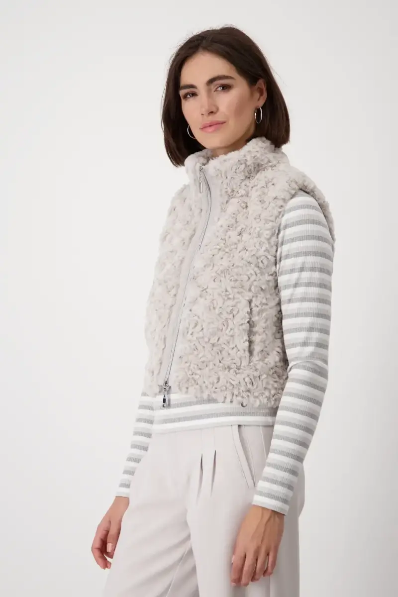 Monari Cropped-Weste mit Taschen Lagerräumung