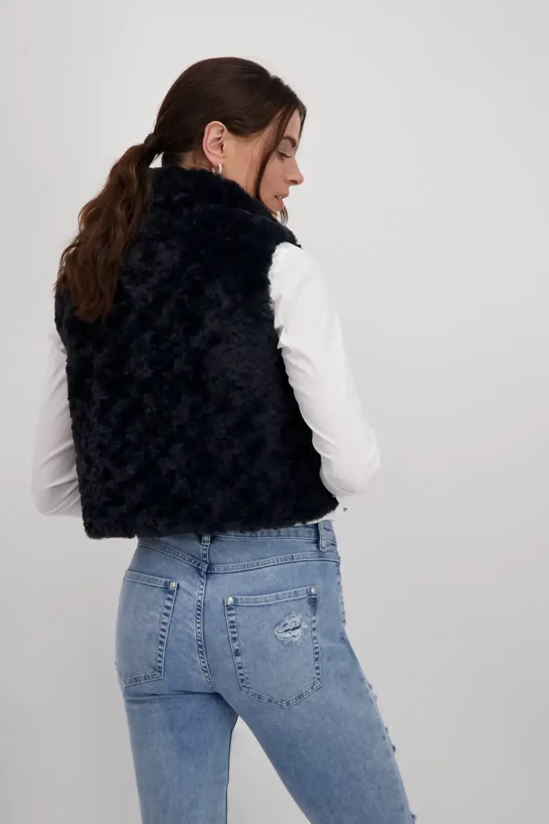 Monari Cropped-Weste mit Taschen Online Outlet