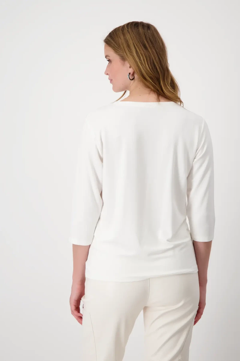 Monari Shirt mit Frauenprint und Strass Räumungsverkauf