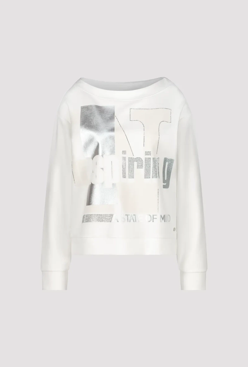 Monari Sweatshirt mit Schrift Begrenzte Freigabe