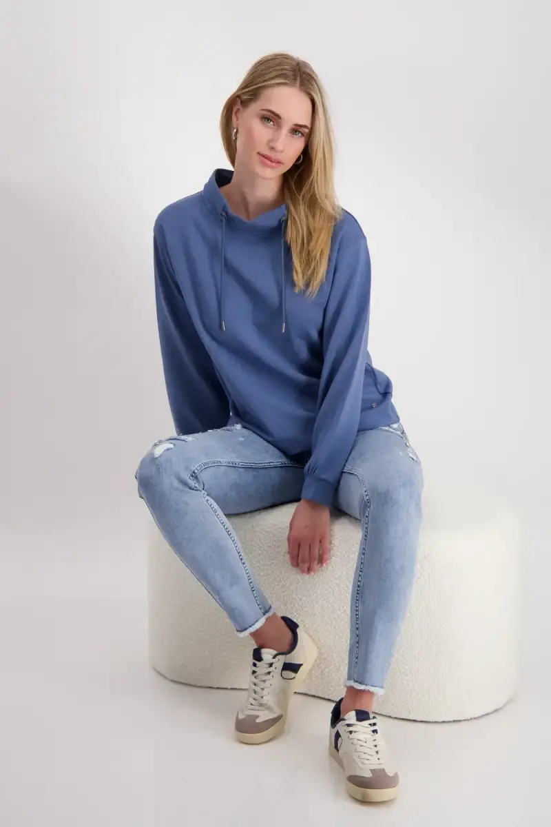 Monari Sweatshirt mit Stehkragen Bis zu 50% Rabatt