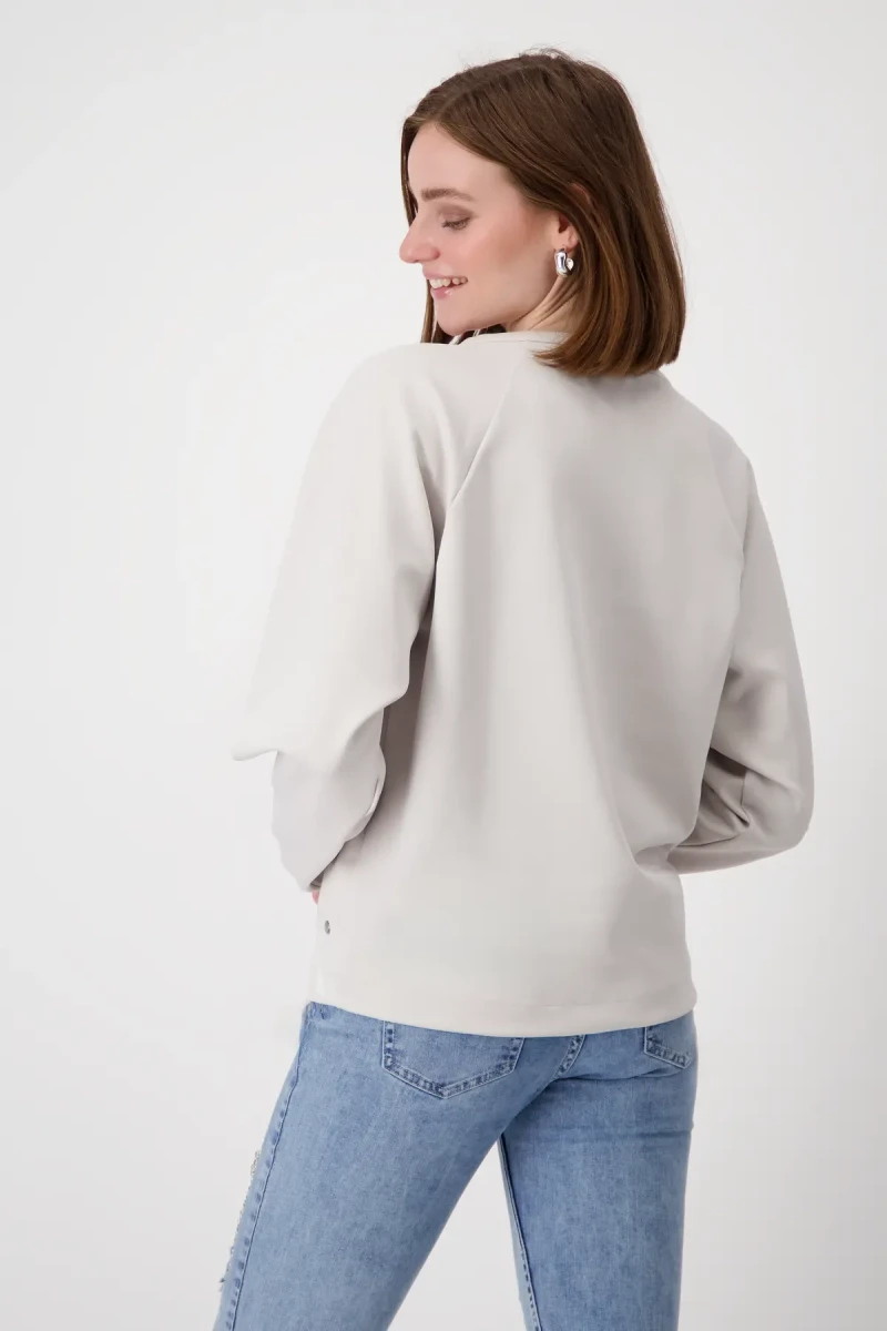 Monari Sweatshirt mit Schmuckschrift Super Rabatt