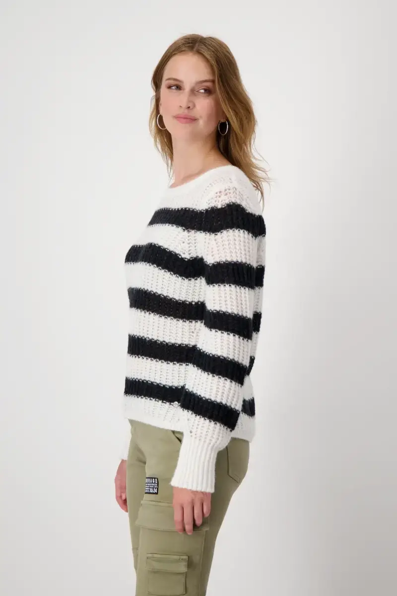 Monari Pullover mit Ringelmuster Kostenloser Versand international