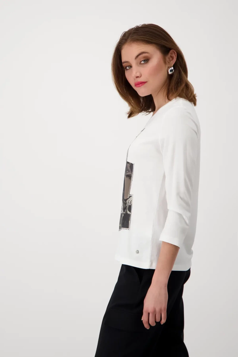 Monari Shirt mit Frauen Print Kostenloser Versand