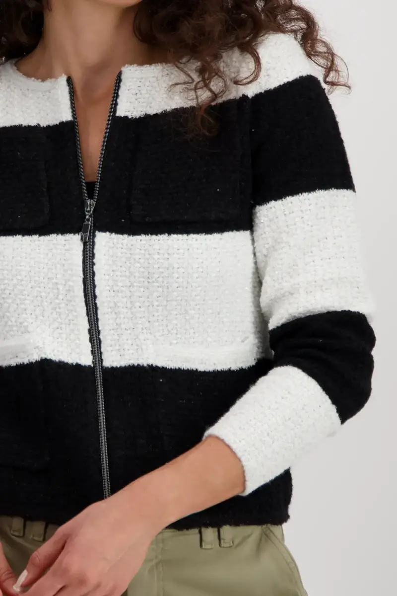 Monari Strickjacke mit Fransen Fabrik Onlineshop