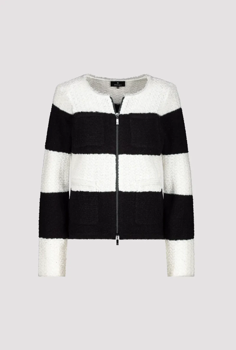 Monari Strickjacke mit Fransen Fabrik Onlineshop