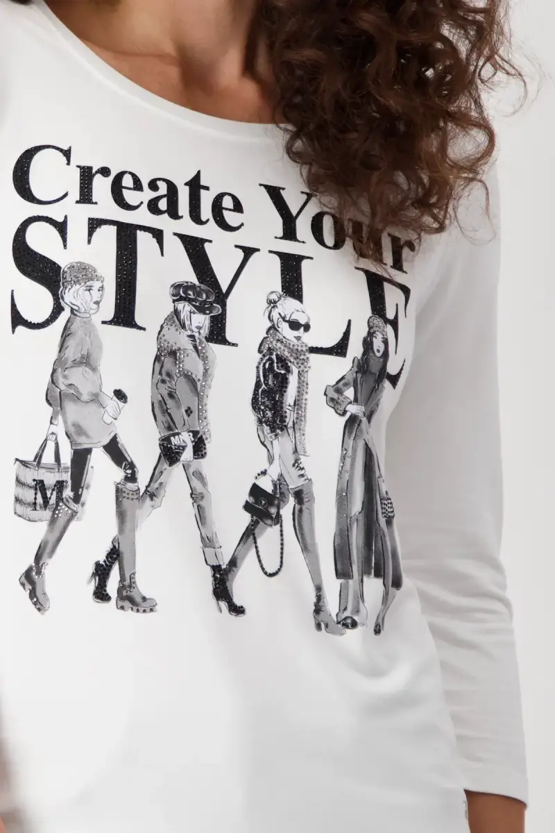 Monari Shirt mit Frauen Zeichnung Begrenztes Angebot