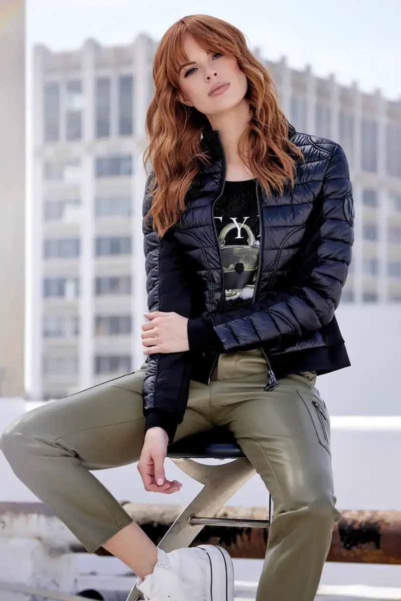 Monari Shirt mit Taschen Print Black Friday