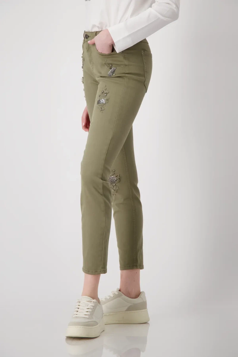 Monari Destroyed Jeans mit Schmuck Cyber Monday
