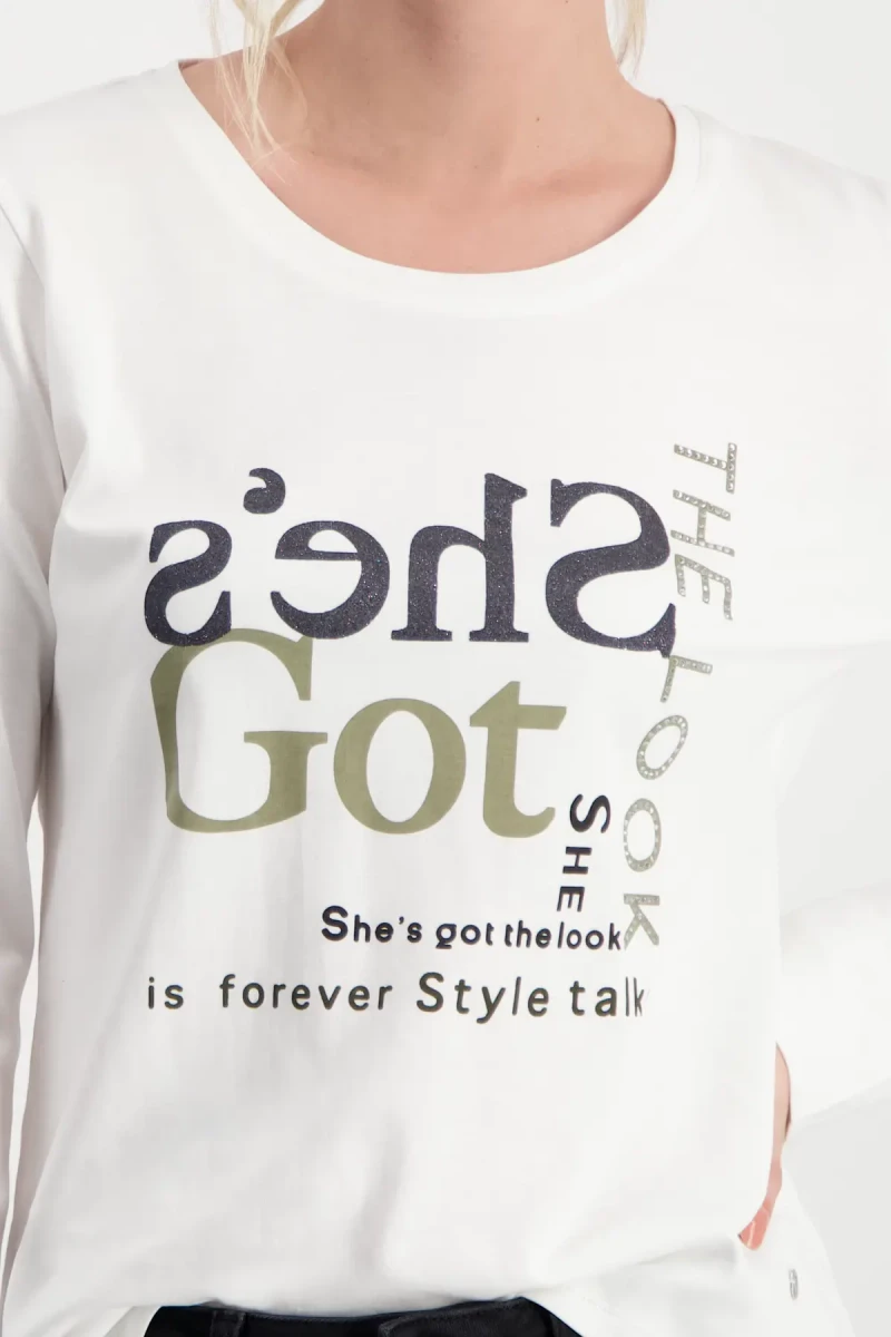Monari Shirt mit Strass Schrift Vatertagsangebot