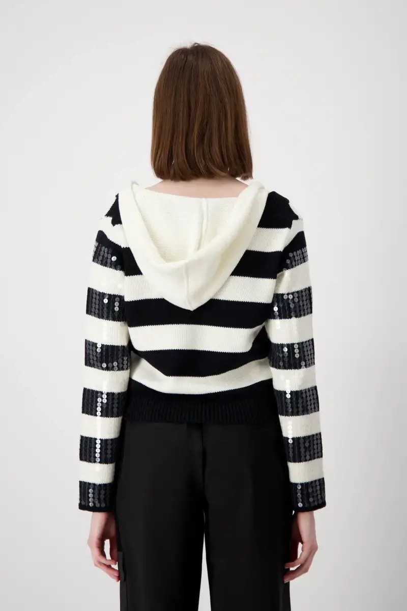 Monari Strickpullover mit Streifen Valentinstagsangebot