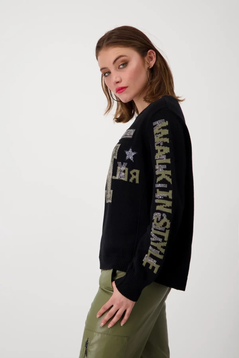 Monari Pullover mit Strass Lagerräumung