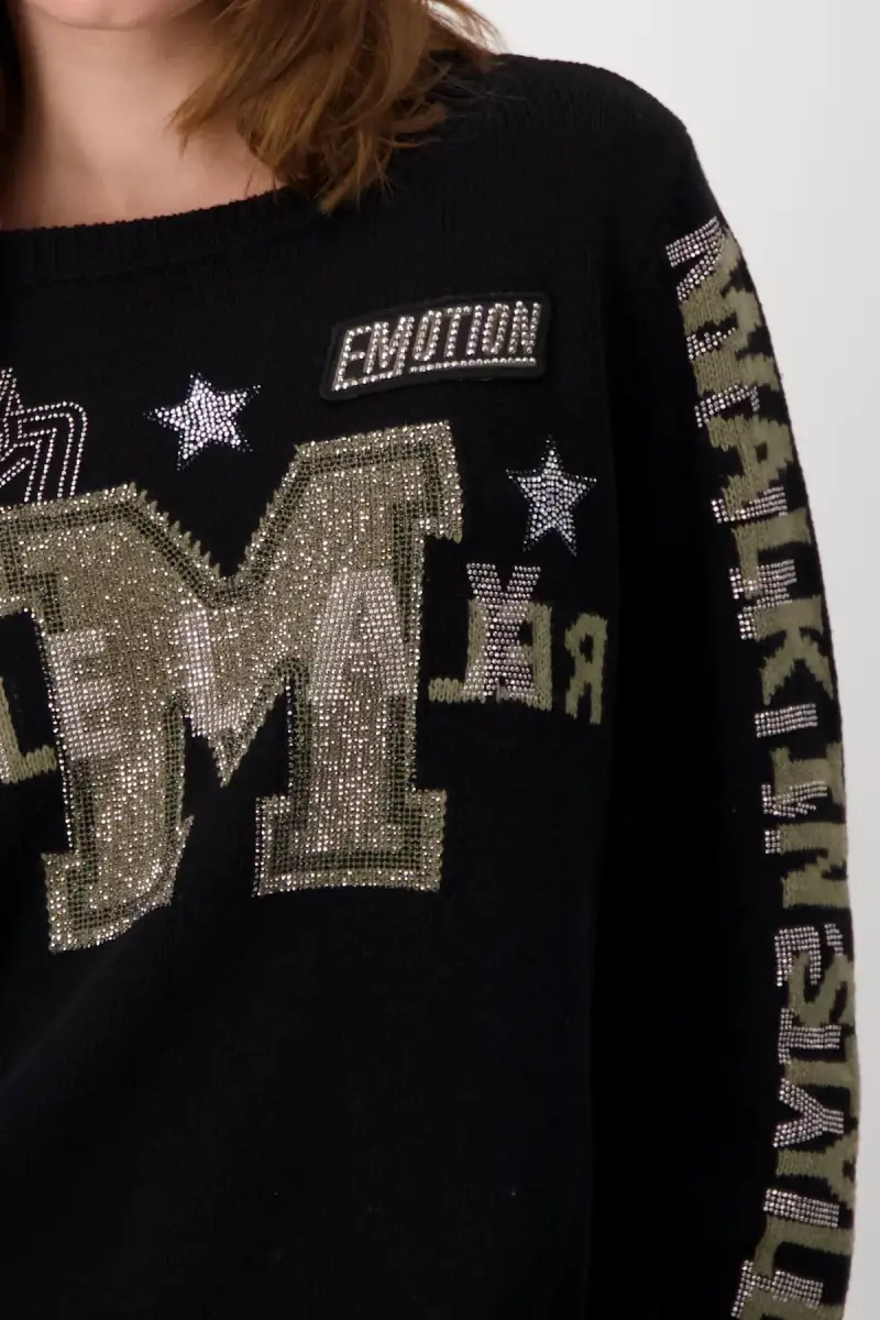 Monari Pullover mit Strass Lagerräumung