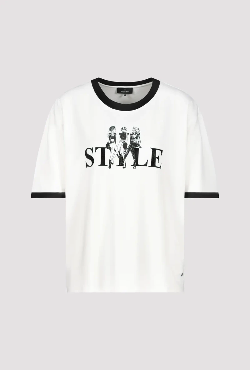Monari T Shirt mit Frauen Print Neueste Mode