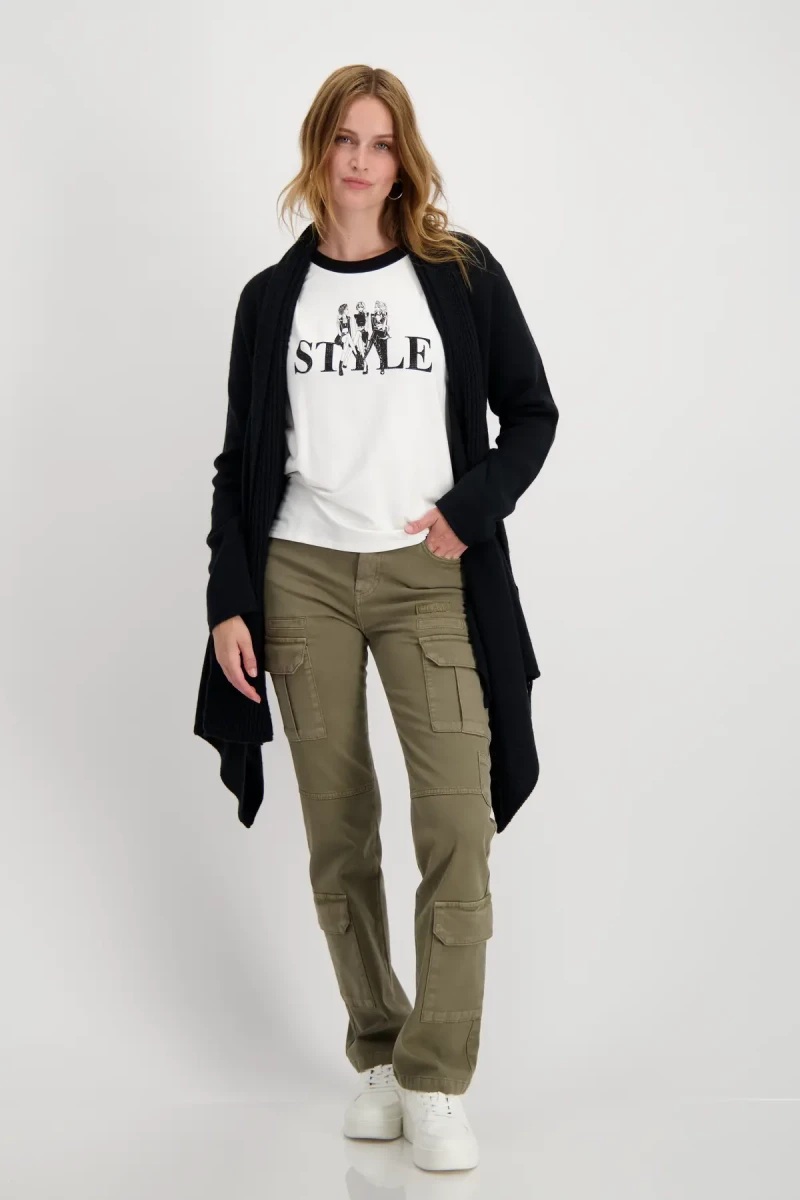 Monari Strickjacke mit Schalkragen Online Outlet