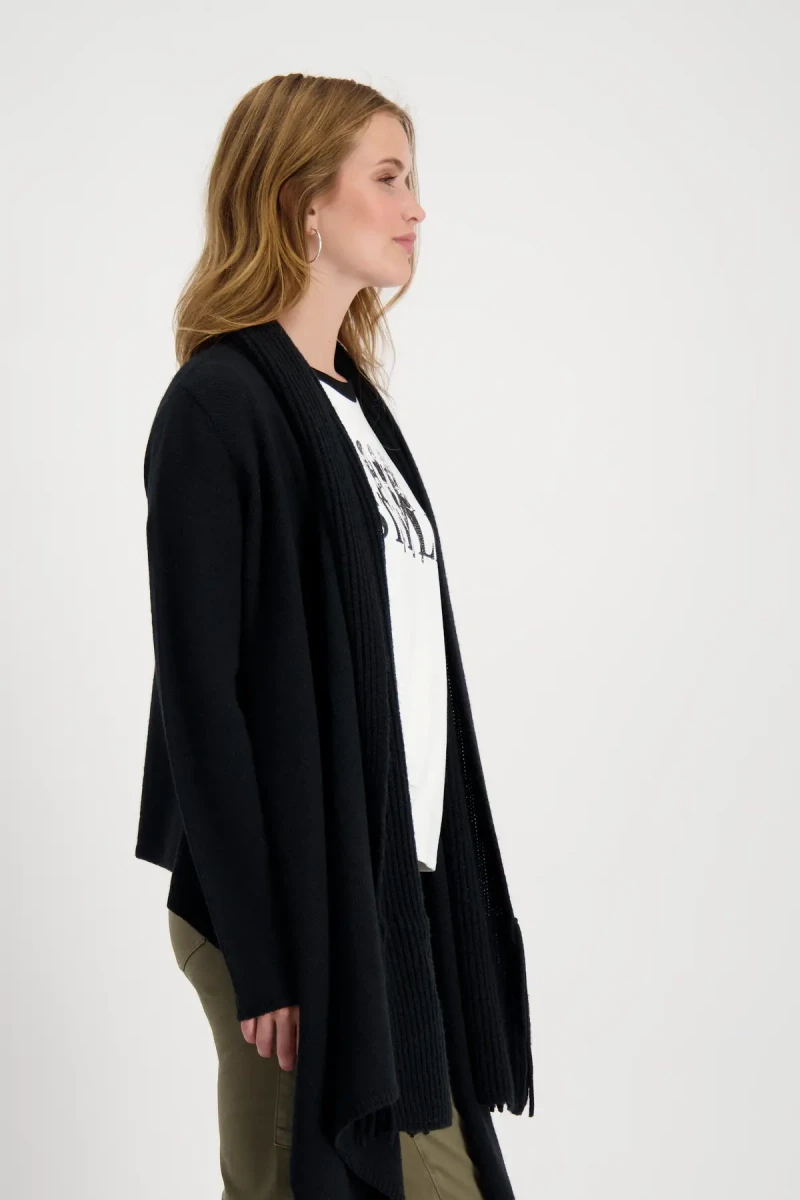 Monari Strickjacke mit Schalkragen Online Outlet