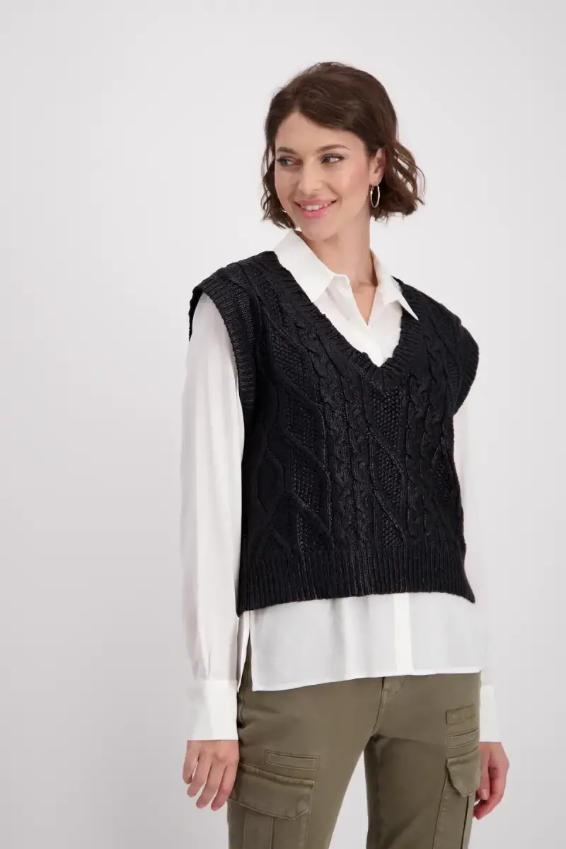 Monari Pullunder mit Zopfmuster Blitzangebot