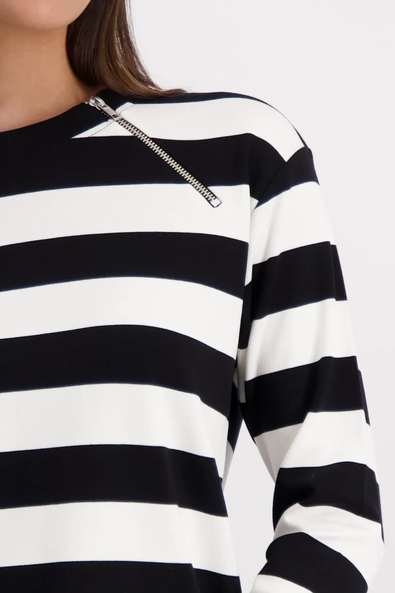 Monari Gestreiftes Sweatshirt Räumungsverkauf