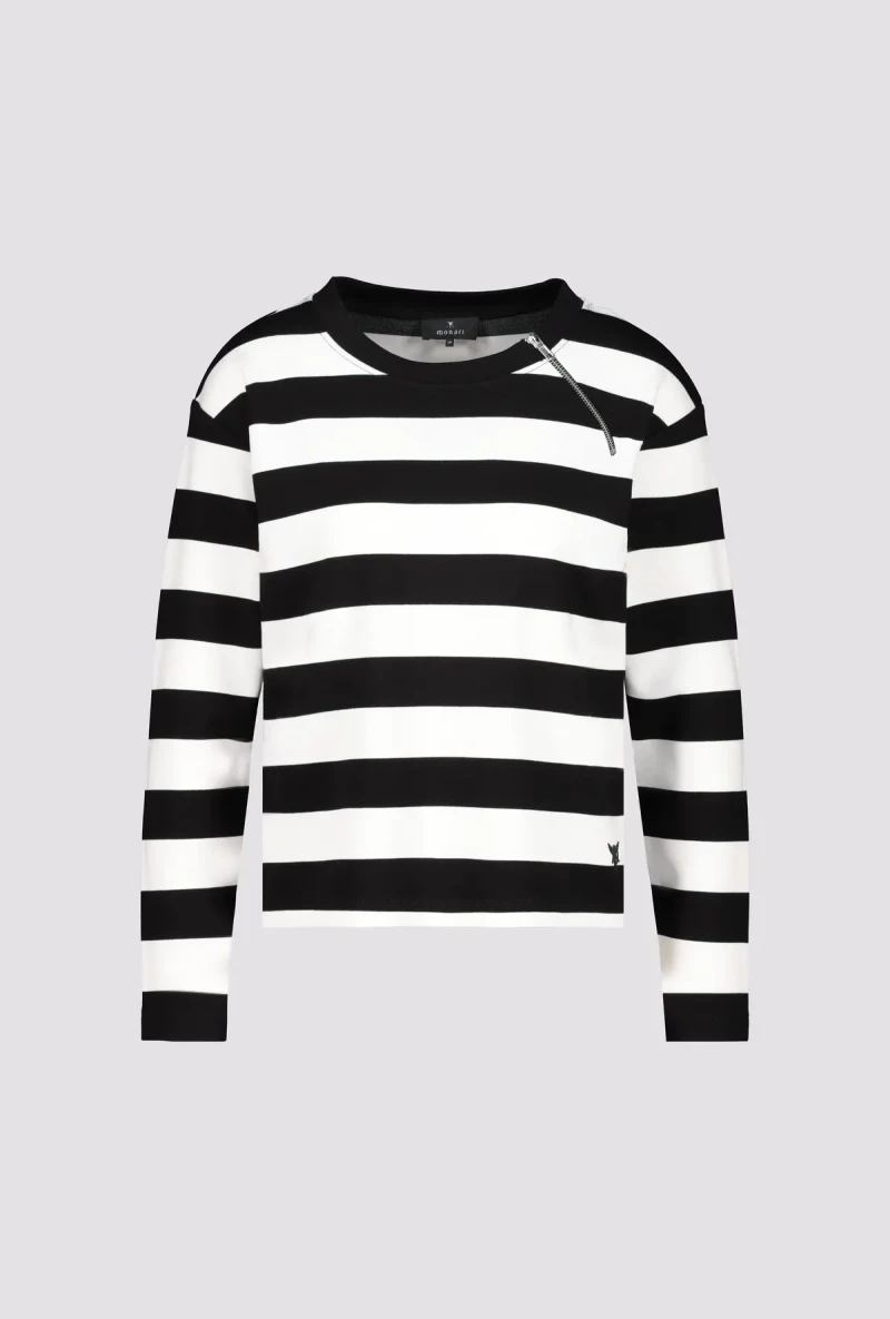 Monari Gestreiftes Sweatshirt Räumungsverkauf