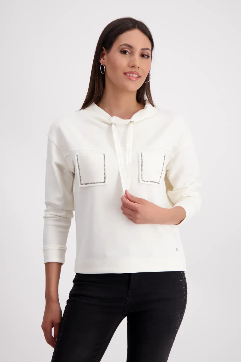 Monari Sweatshirt mit geschmückten Taschen JETZT KAUFEN