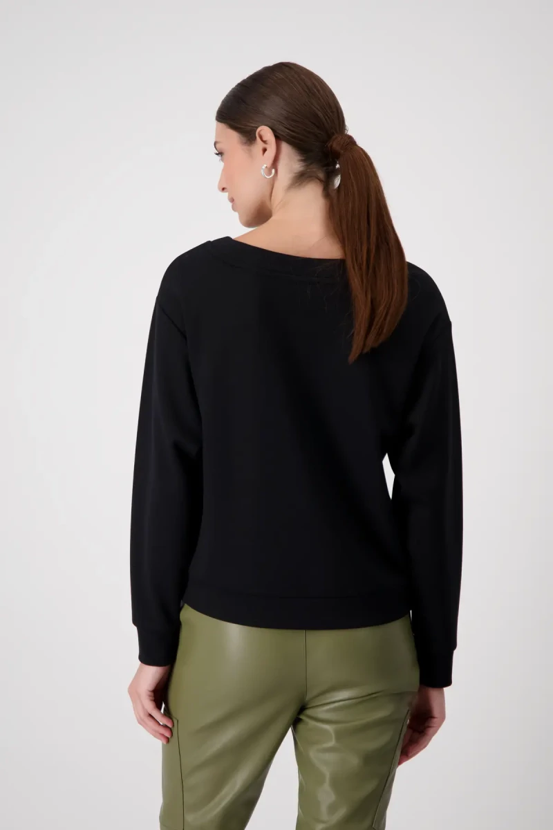 Monari Sweatshirt mit Schrift Neueste Stile