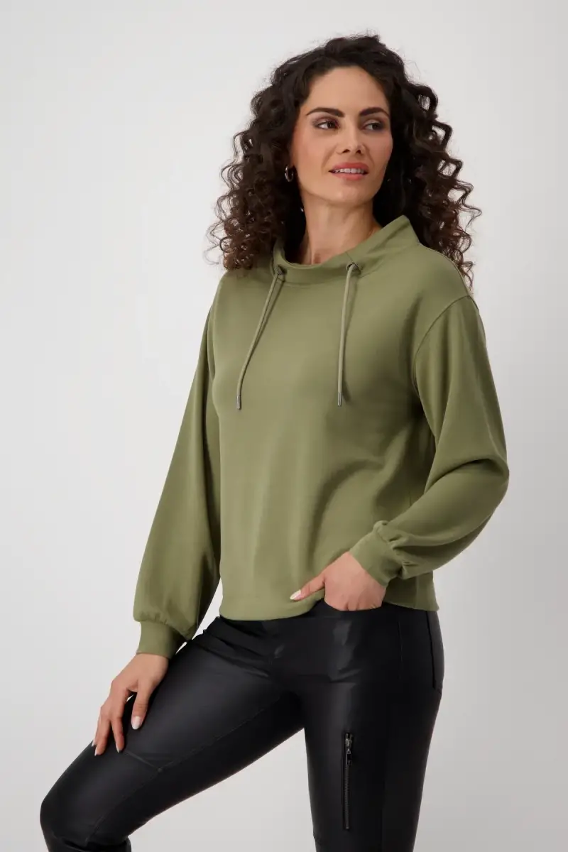 Monari Sweatshirt mit Stehkragen Zeitbegrenzte Promotion