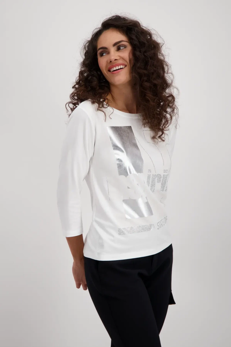 Monari Shirt mit tonigem Print Bis zu 65% Rabatt