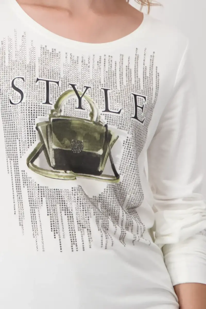 Monari Shirt mit Taschen Print Sonderangebot der Fabrik