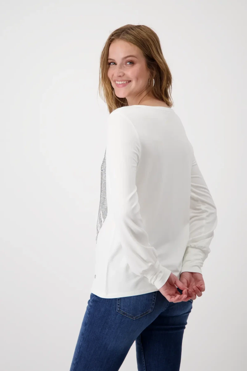 Monari Shirt mit Taschen Print Sonderangebot der Fabrik