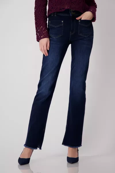 Monari Shirt mit Pailletten Schrift Online