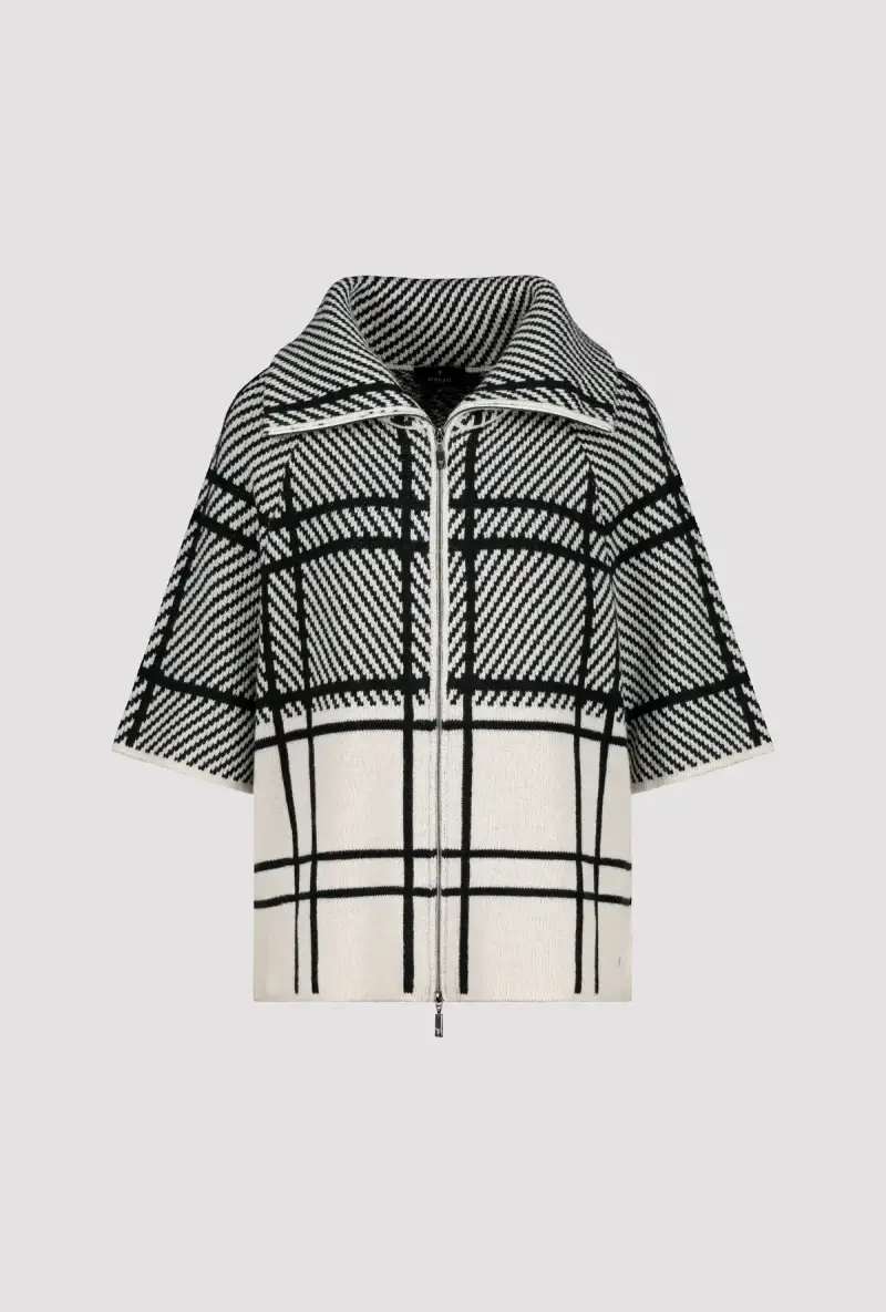 Monari Strickcape Karo Saisonschlussverkauf