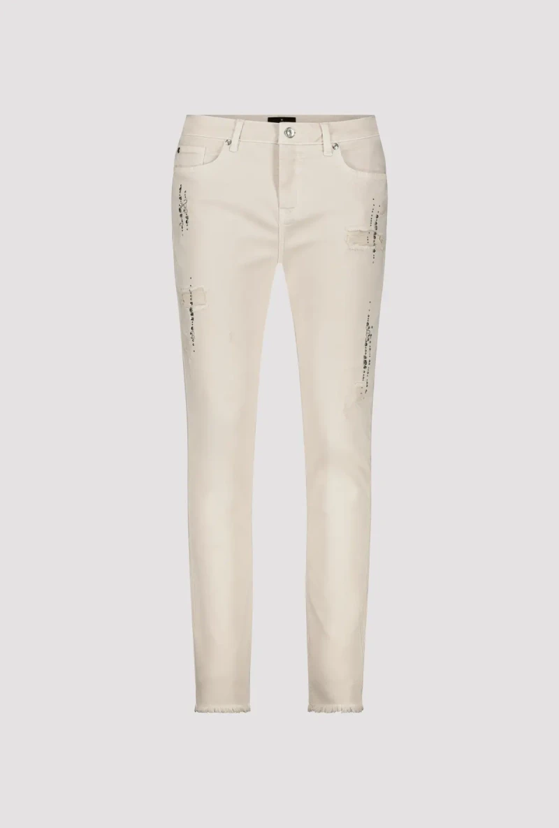 Monari Destroyed Jeans mit Strass Weihnachtsangebot