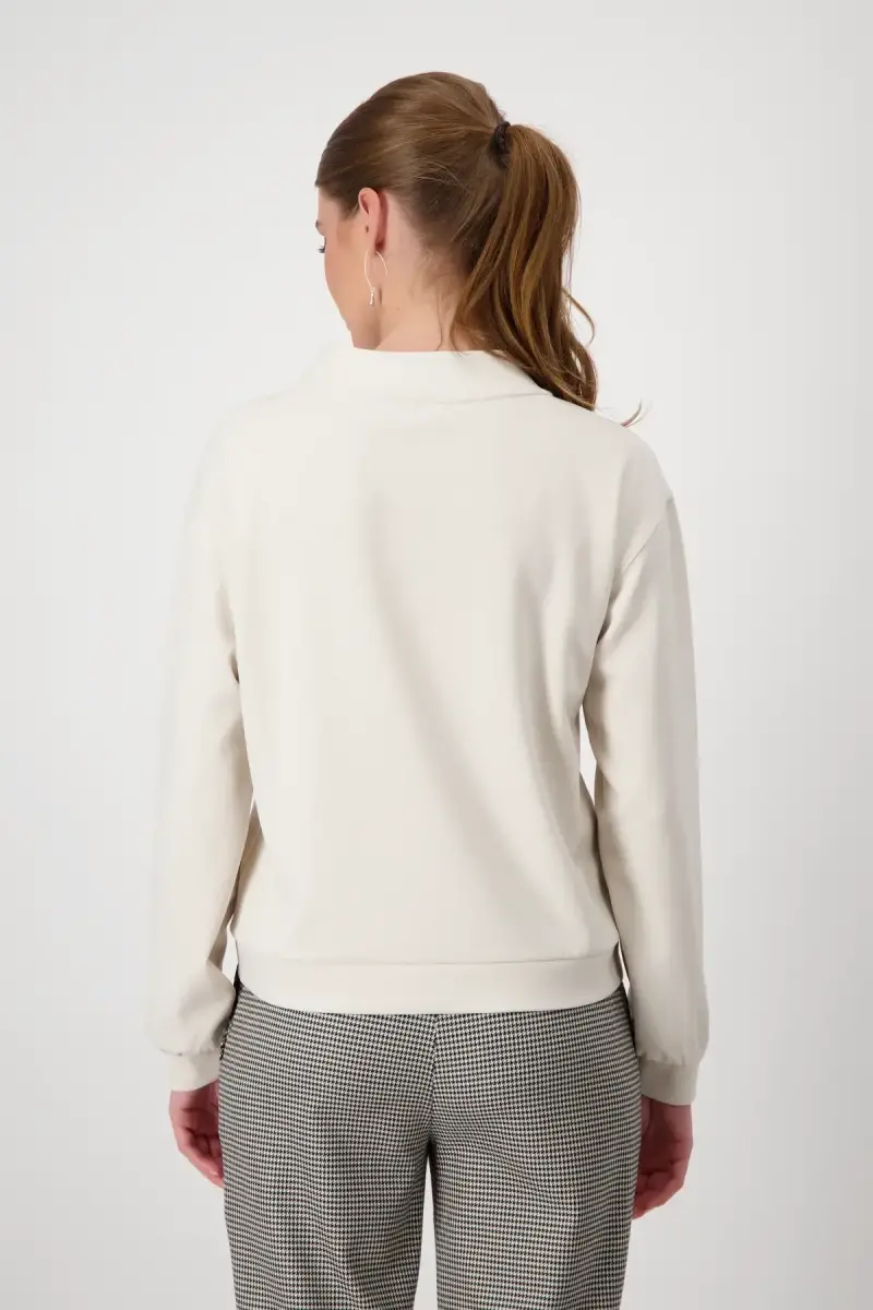 Monari Sweatshirt mit 3D Schrift Top Angebot
