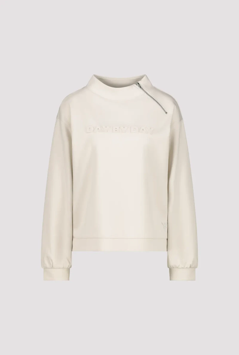 Monari Sweatshirt mit 3D Schrift Top Angebot