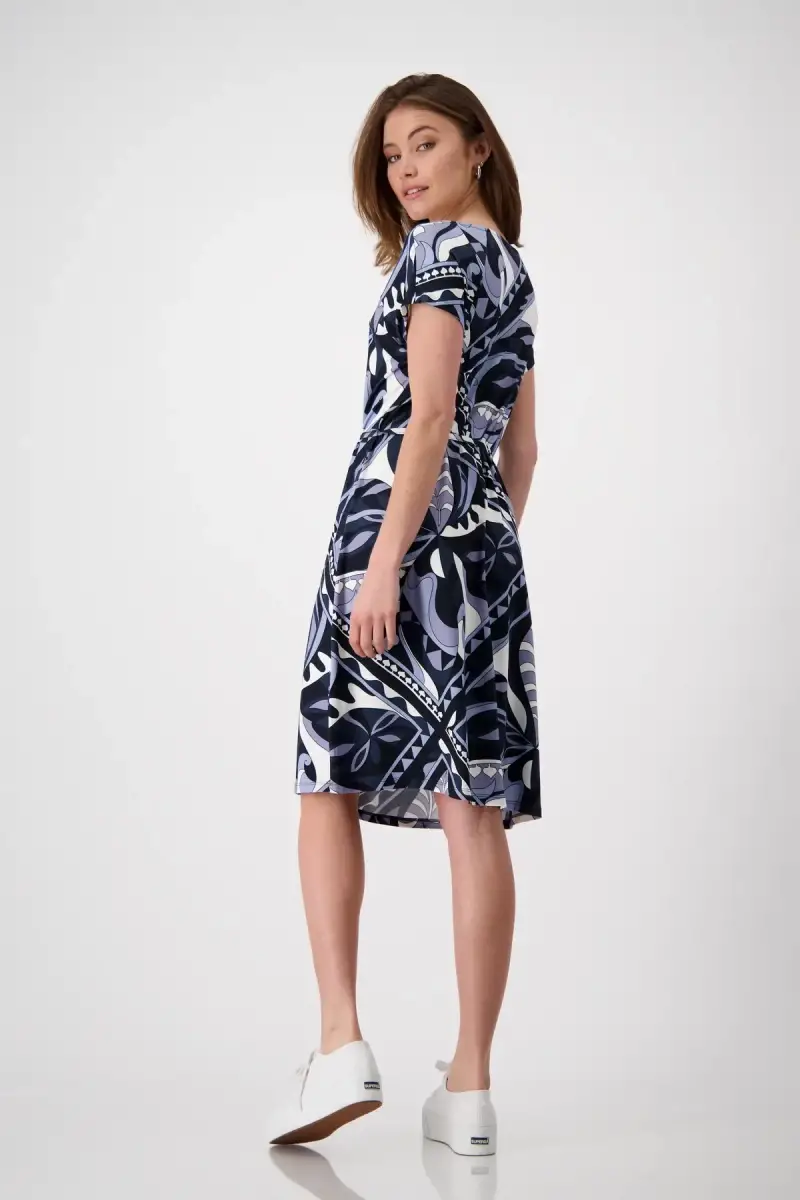 Monari Kleid mit Ornamentmuster Räumungsverkauf