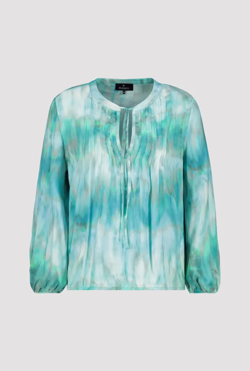 Monari Luftige Bluse mit Batikmuster Bis zu 65% Rabatt